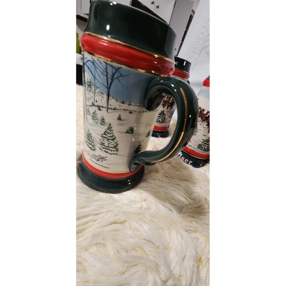 7" Tall Budweiser Vintage Christmas Mug 1991 - Picture 4 of 5
